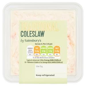 Sainsbury's Deli-Style Traditional Coleslaw 300g