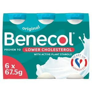 Benecol Original No Added Sugar Yogurt Drink 6x67.5g