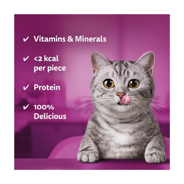 Whiskas Temptations Adult Cat Treat Biscuits with Chicken & Cheese 60g - gallery image 2