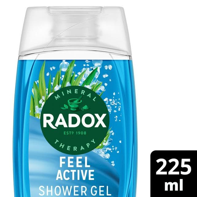 Radox Feel Active Shower Gel Body Wash 225ml - gallery image 1