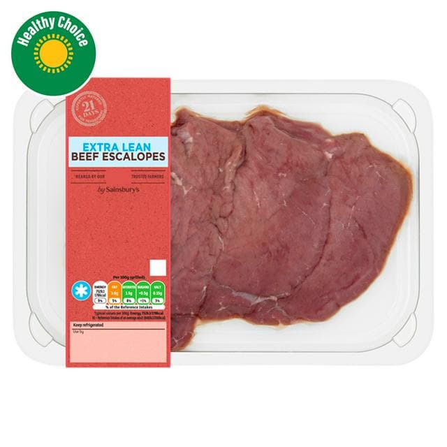 Sainsbury's British or Irish 21 Day Matured Extra Lean Beef Escalope 300g - gallery image 1