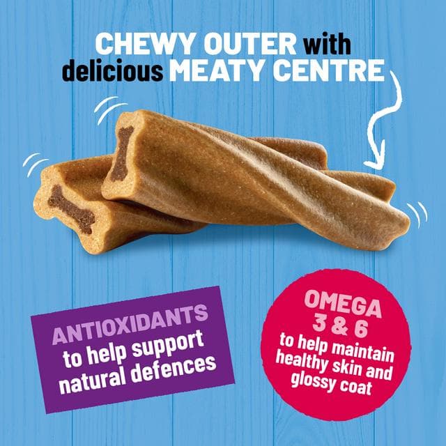 Bakers Meaty Twists Medium Beef Dog Chews 180g - gallery image 3