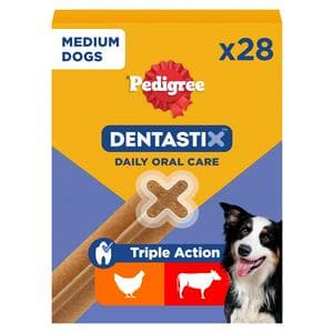 Pedigree Dentastix Daily Adult Medium Dog Treats Dental Sticks x28 720g