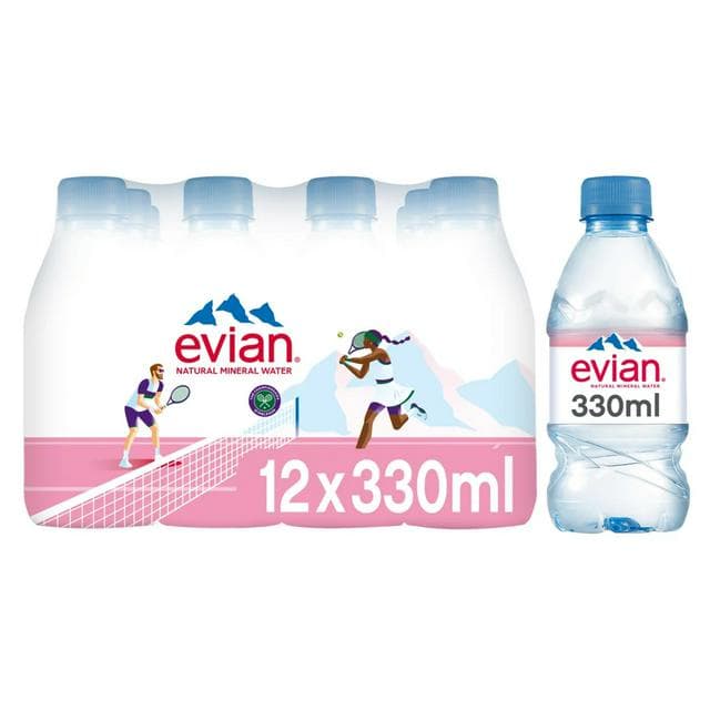 Evian Natural Bottled Mineral Still Water 12x330ml - gallery image 1