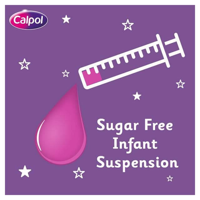 Calpol Infant 100ml Sugar Free 2 + Months Oral Suspension Paracetamol - gallery image 6