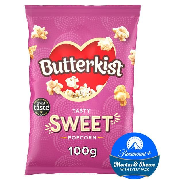 Butterkist Popcorn Sweet Cinema Style 100g - gallery image 1
