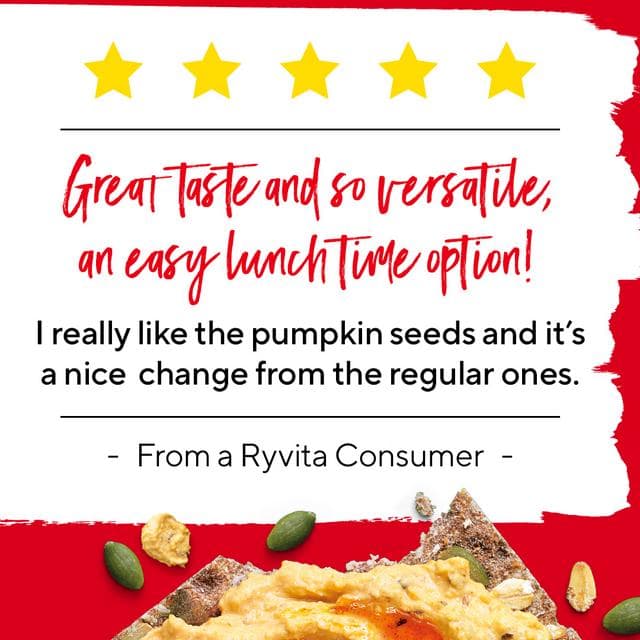 Ryvita Crispbread Pumpkin Seed & Oat Crackers 200g - gallery image 4