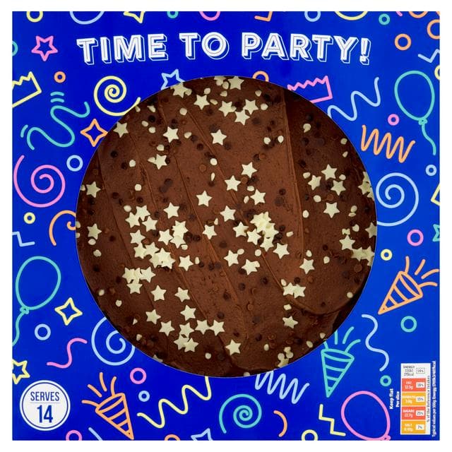 Sainsbury's 14 Time to Party Chocolate Cake 945g - gallery image 1