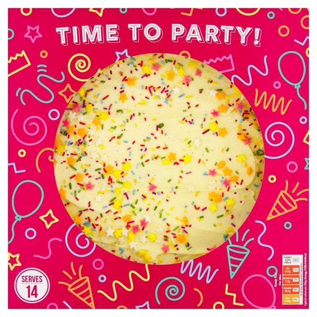 Sainsbury's 14 Time to Party Madeira Cake 907g - gallery image 1