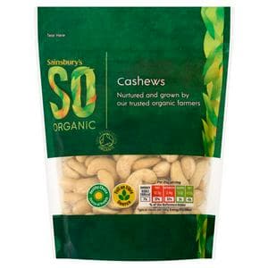 Sainsbury's Cashew Nuts, SO Organic 200g