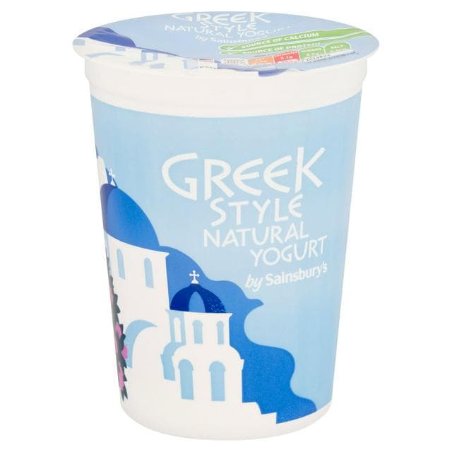 Sainsbury's Greek Style Natural Yogurt 500g - gallery image 1