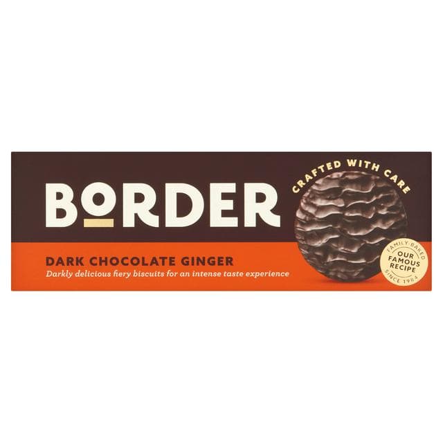 Border Dark Chocolate & Ginger Biscuits 150g - gallery image 1
