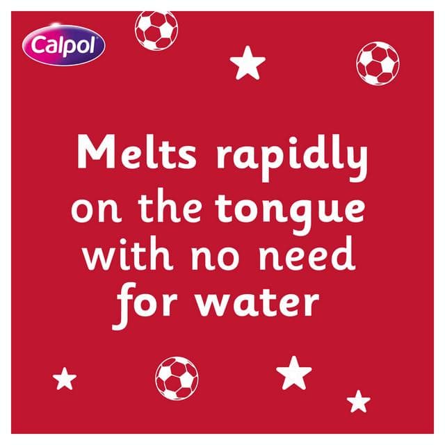 Calpol SixPlus 12 x Fast Melts 6+ Years Strawberry Flavour Paracetamol - gallery image 3