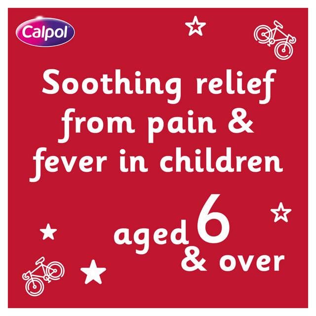 Calpol SixPlus 12 x Fast Melts 6+ Years Strawberry Flavour Paracetamol - gallery image 5