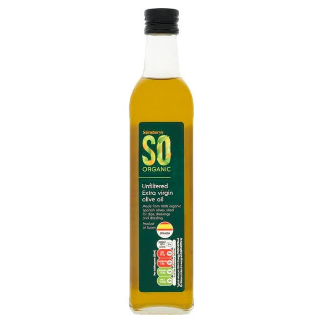 Sainsbury's Unfiltered Extra Virgin Olive Oil, SO Organic 500ml - gallery image 1