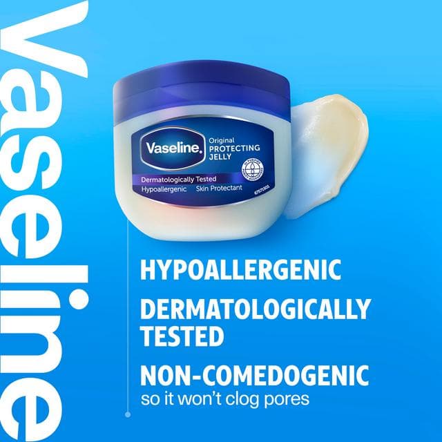 Vaseline Original Petroleum Jelly Moisturiser Locks in Moisture & Heals Dry Skin 50ml - gallery image 3