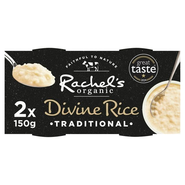 Rachel's Organic Divine Rice Puddings 2x150g - gallery image 1