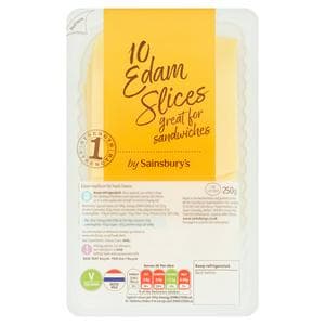 Sainsbury's Edam Cheese Slices 250g