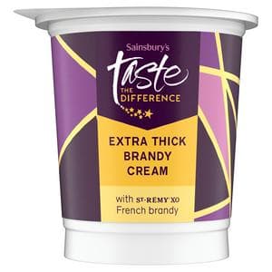 Sainsbury's 250ml Extra Thick Brandy Cream, Taste the Difference
