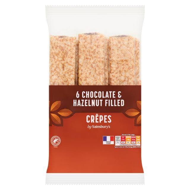 Sainsbury's Chocolate Filled Crepes x6 - gallery image 1