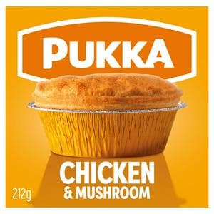 Pukka Pies Chicken & Mushroom Pie 212g