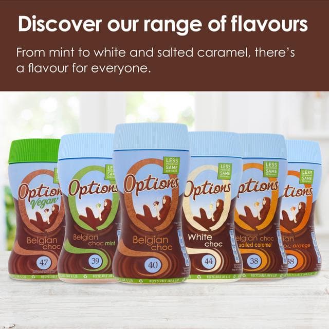 Options Instant Belgian Hot Chocolate Drink 220g - gallery image 5