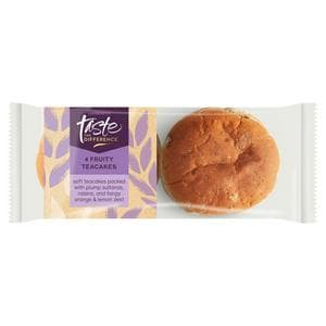 Sainsbury's 4 x Fruity Teacake, Taste the Difference 360g