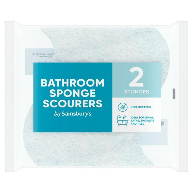 Sainsbury's Bathroom Cleaner Sponges x2 - gallery image 1