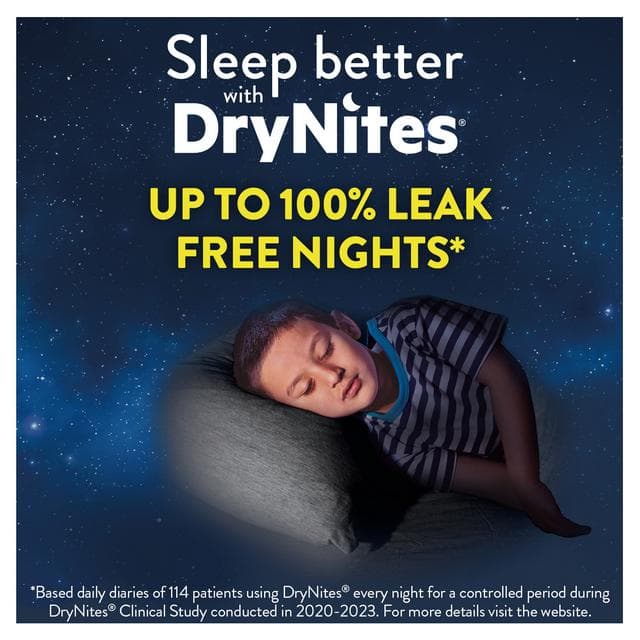 Huggies DryNites Boys Pyjama Pants for Bedwetting Age 4-7 Years 10 Nappy Pants - gallery image 2
