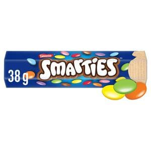 Smarties Milk Chocolate Sweets Tube 38g