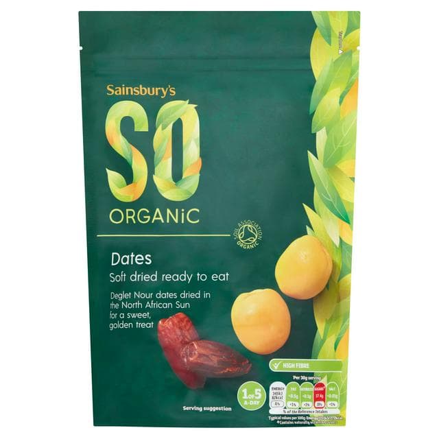 Sainsbury's Dates, SO Organic 250g - gallery image 1