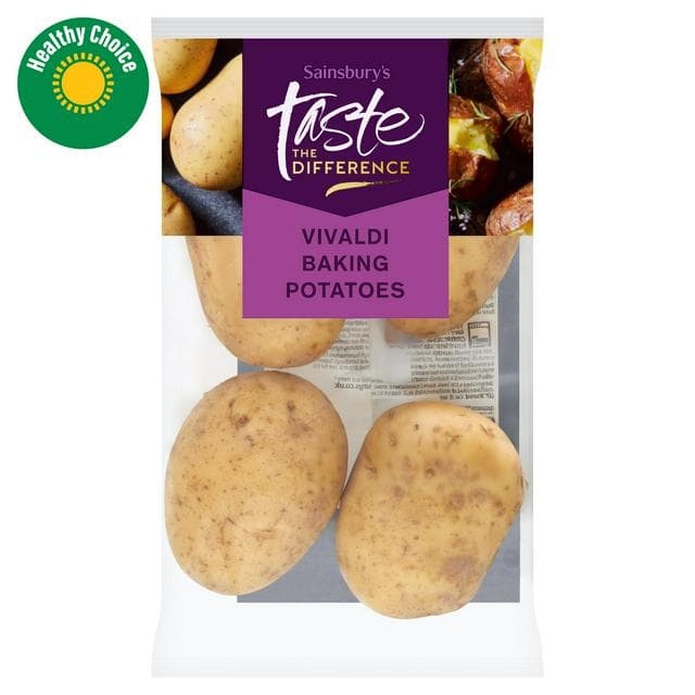 Sainsbury's Vivaldi Baking Potatoes, Taste the Difference x4 (minimum) - gallery image 1