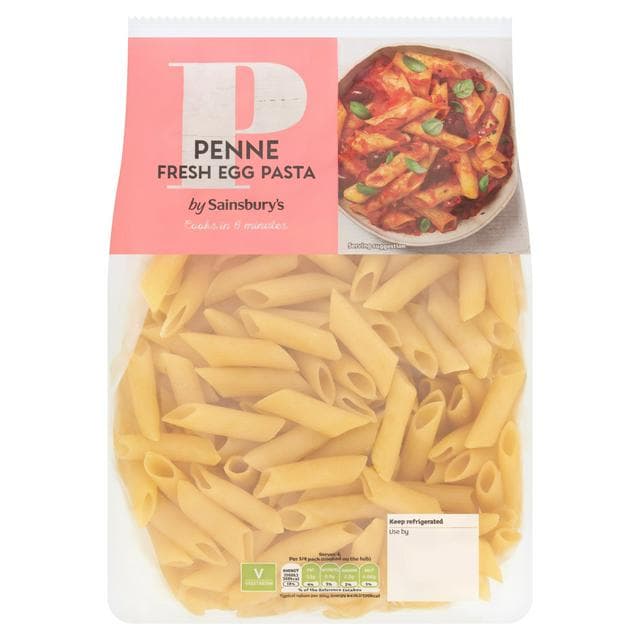 Sainsbury's Fresh Egg Penne 500g - gallery image 1