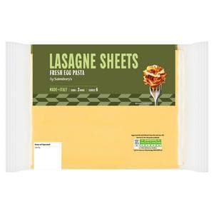 Sainsbury's Fresh Egg Lasagne Sheets 250g