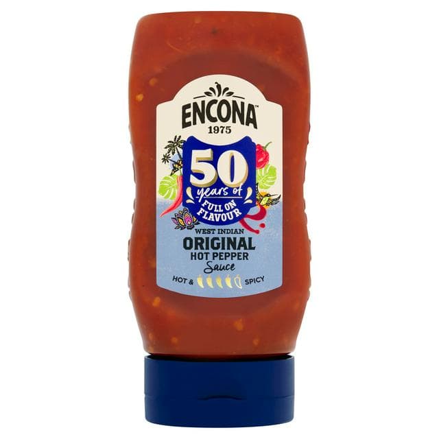 Encona Original Hot Pepper Sauce Squeezy 285g - gallery image 1