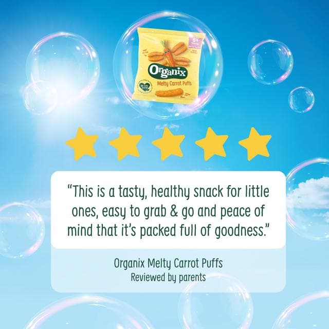 Organix 20g Melty Organic Sweetcorn Rings Baby Puffs 6 months+ - gallery image 5