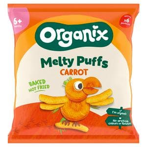 Organix 20g Melty Organic Sweetcorn Rings Baby Puffs 6 months+