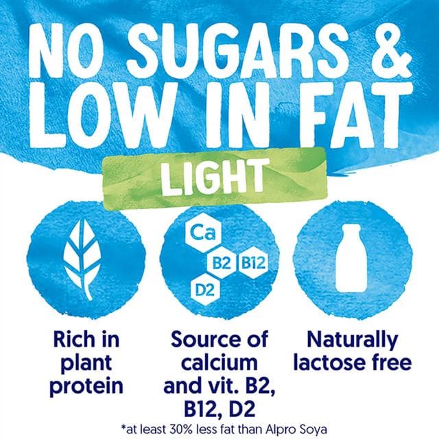 Alpro 1L Soya Light Chilled Dairy Free Drink - gallery image 2