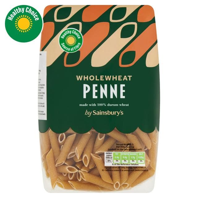 Sainsbury's Wholewheat Penne Pasta 500g - gallery image 1