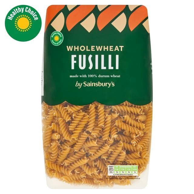 Sainsbury's Wholewheat Fusilli Pasta 1kg - gallery image 1