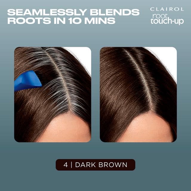 Clairol Root Touch-Up Permanent Hair Dye Dark Brown 4 - gallery image 2