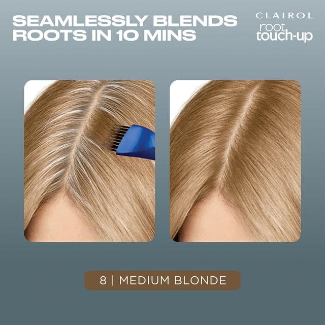 Clairol Root Touch-Up Permanent Hair Dye Medium Blonde 8 - gallery image 2