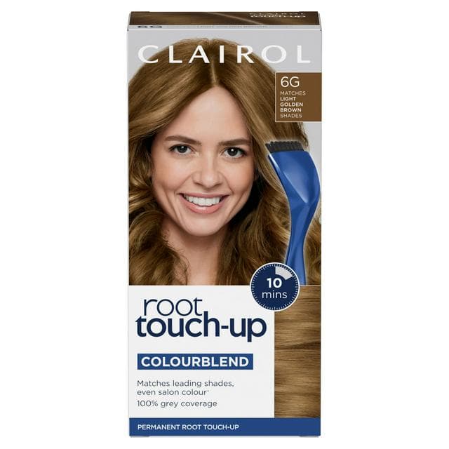 Clairol Root Touch-Up Permanent Hair Dye Light Golden Brown 6G - gallery image 1