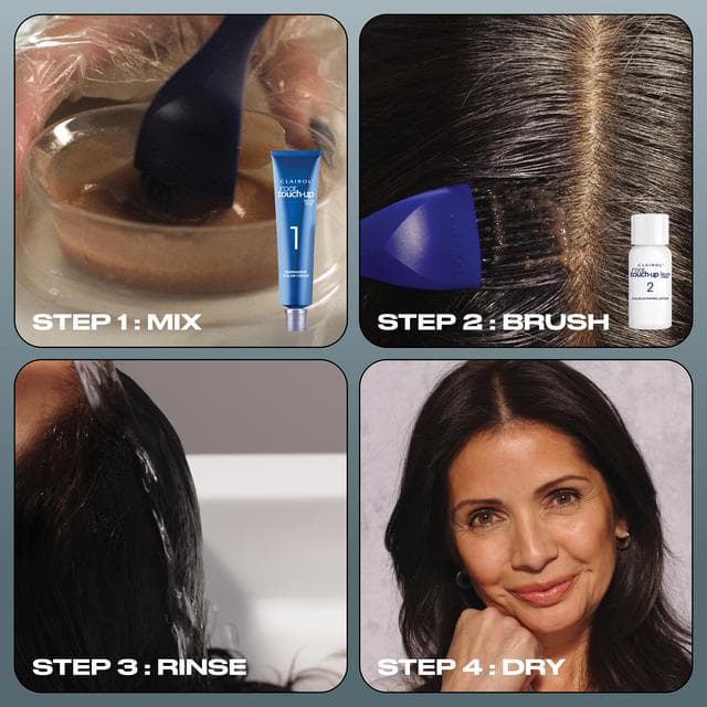 Clairol Root Touch-Up Permanent Hair Dye Light Golden Brown 6G - gallery image 5