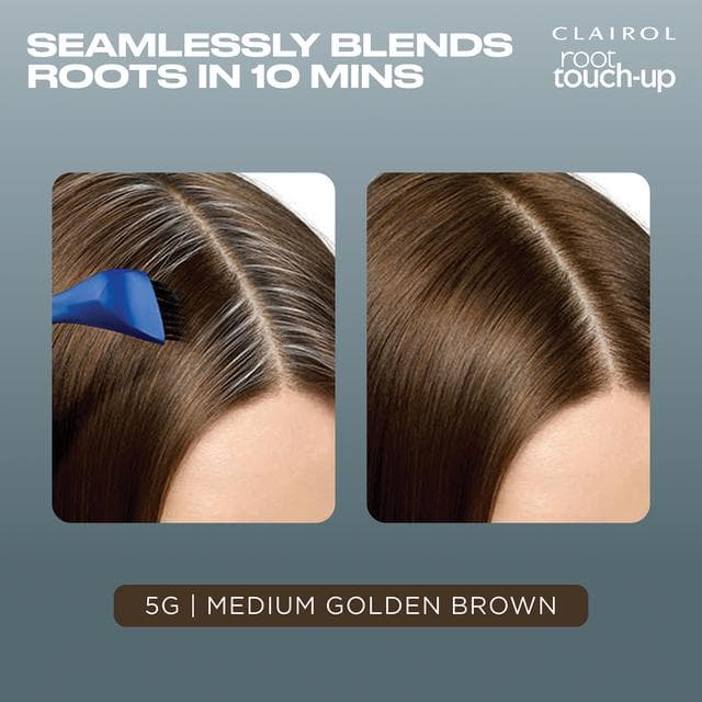 Clairol Root Touch-Up Permanent Hair Dye Medium Golden Brown 5G - gallery image 2