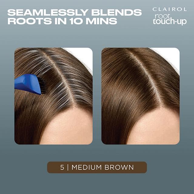 Clairol Root Touch-Up Permanent Hair Dye Medium Brown 5 - gallery image 2