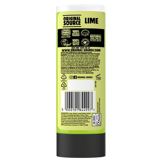 Original Source 250ml Zingy Lime Shower Gel - gallery image 2