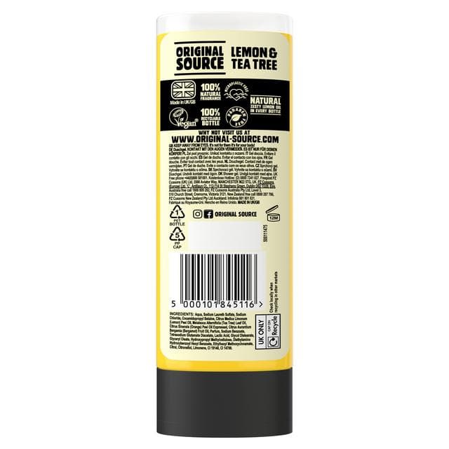 Original Source 250ml Lemon & Tea Tree Shower Gel - gallery image 2