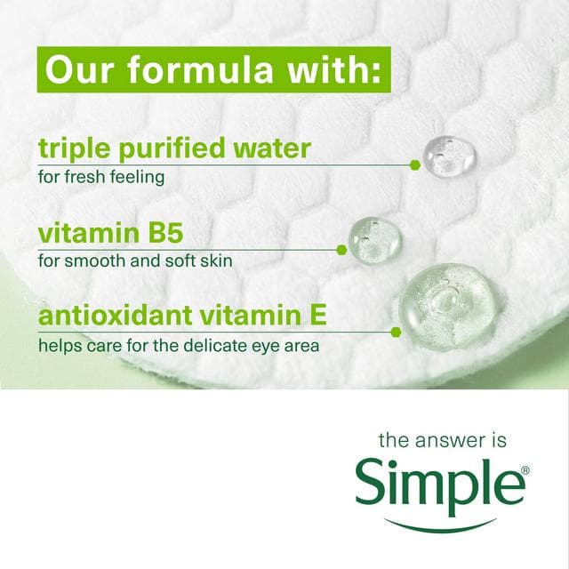 Simple Kind To Skin Eye Makeup Remover Pads x30 - gallery image 2