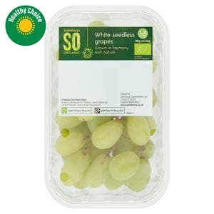 Sainsbury's White Grapes, SO Organic 400g